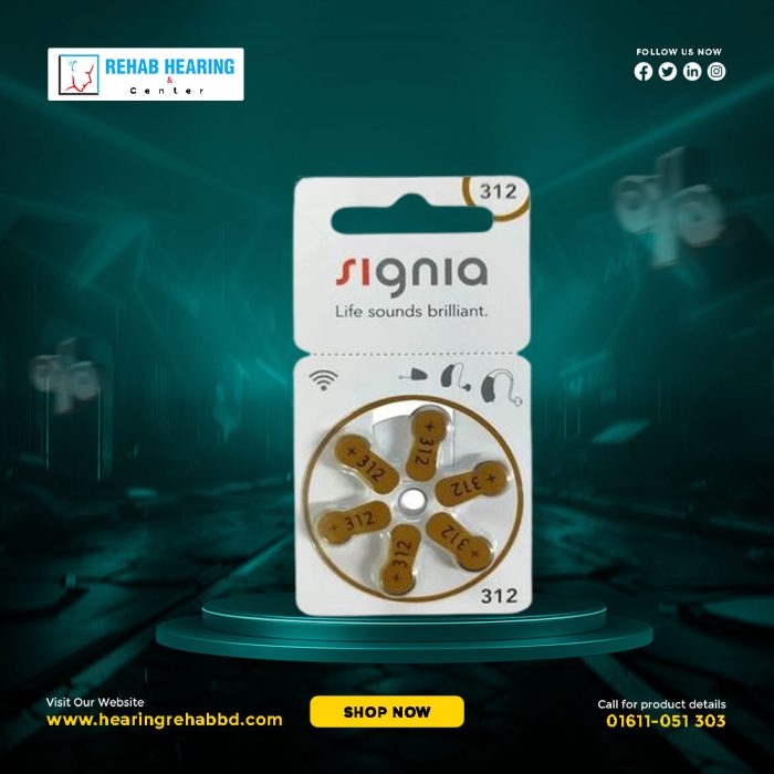 Signia Size 312 Hearing Aid Batteries Price in Bangladesh